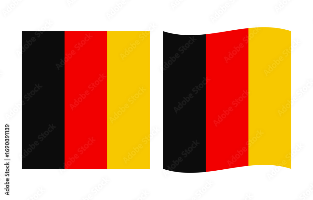 Fototapeta premium Germany flag illustration isolated on transparent background