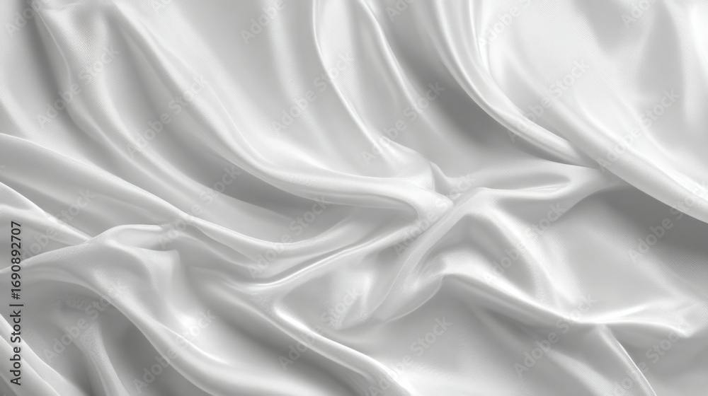 Obraz premium a white fabric with a very large amount of folds