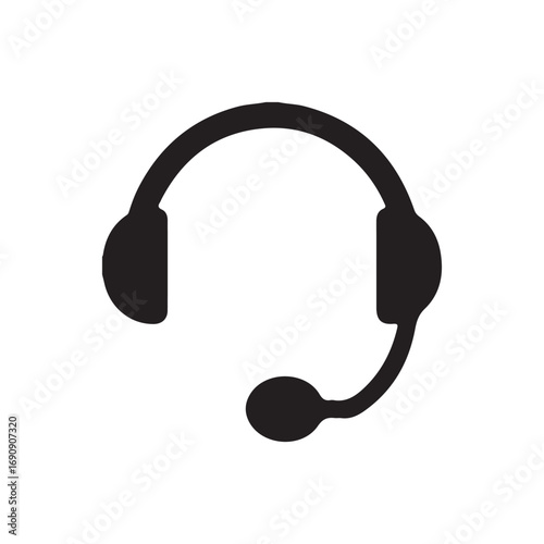 headphones on white background