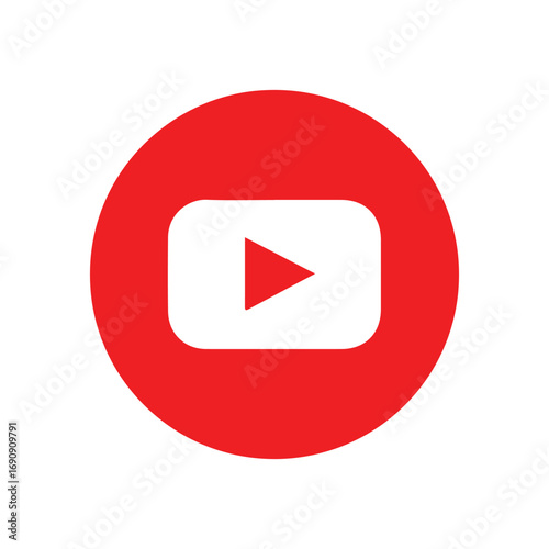 play icon on red button