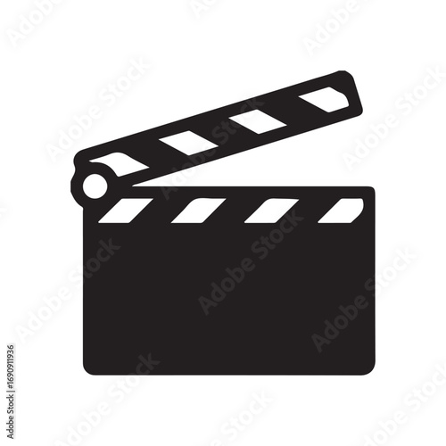 movie clapper board vector illustration