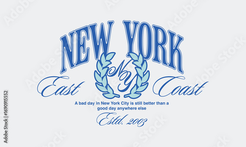 Vector Artwork In Varsity Style, Perfect For T-shirts And Sweatshirts