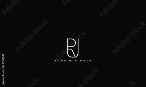 RU, UR, R, U Abstract Letters Logo Monogram