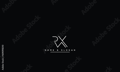 RX, XR, R, X Abstract Letters Logo Monogram