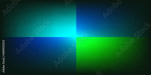 Dark green blue grainy gradient background, black backdrop, noise texture