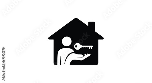 Person receiving keys to a new home, symbolizing ownership and security