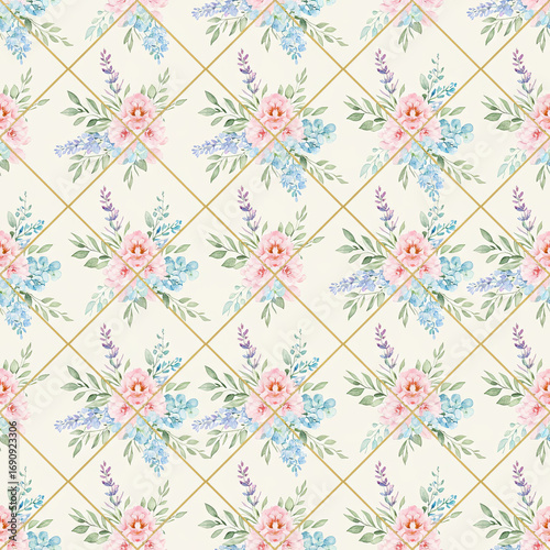 Seamless Watercolor and Hand-drawn Pattern Collection – Animals & Floral Elegant Designs