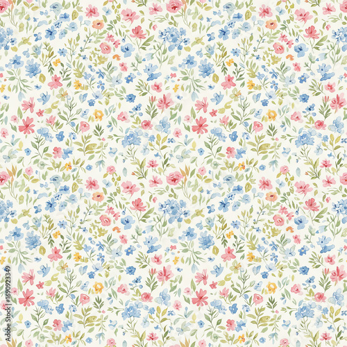 Seamless Watercolor and Hand-drawn Pattern Collection – Animals & Floral Elegant Designs