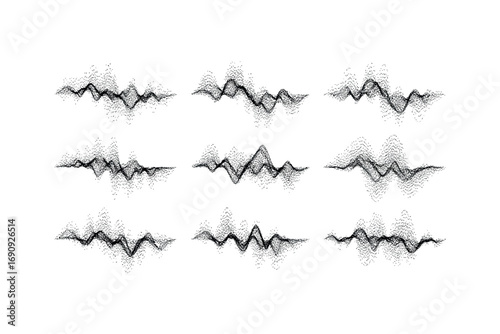 Abstract Sound Wave Forms