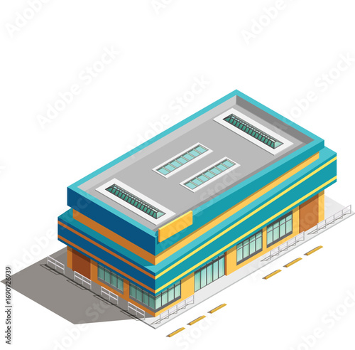 vector illustration of building