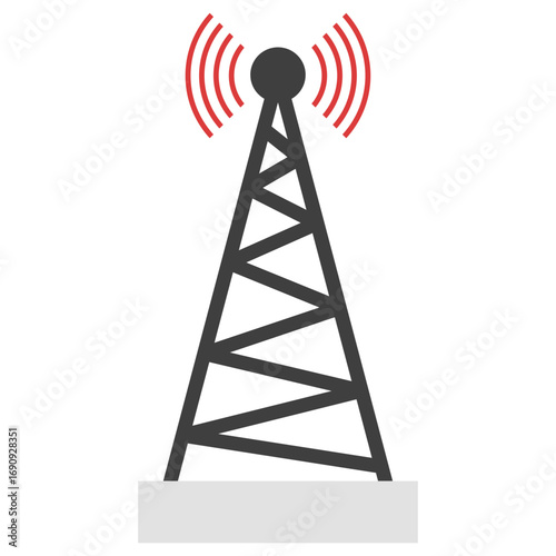 Broadcast tower icon