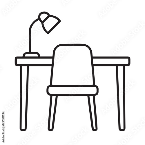 Home Essentials Line Icons Household