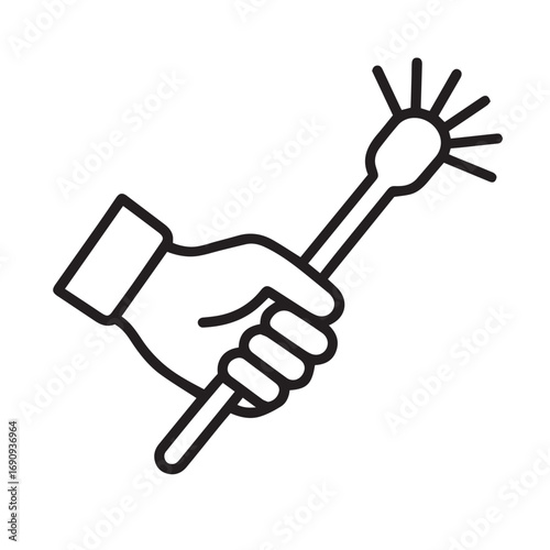 Bathroom Cleaning Minimal Line Icons