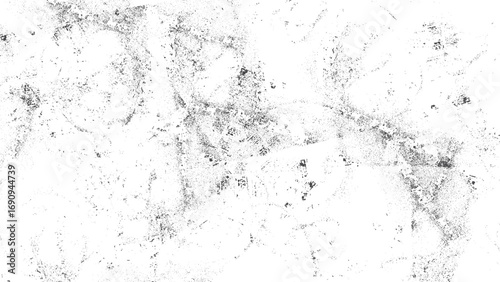 Distressed grunge background with dust particles rough abstract black white texture. 
