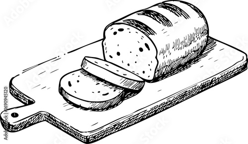 Slicing fresh bread kitchen table food photography home environment close-up view artisan baking for seo impact
