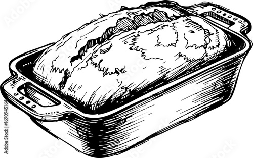 Baking fresh bread home kitchen culinary art cozy environment close-up view comfort food experience