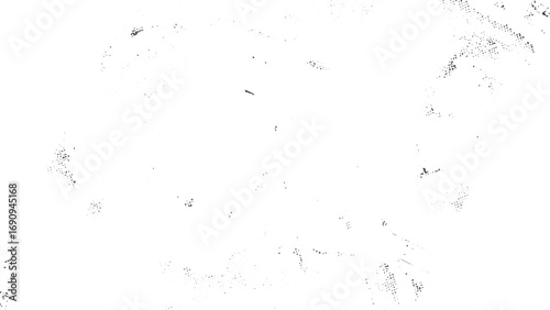Black and white rough distressed texture overlay vector. Abstract grunge background. 