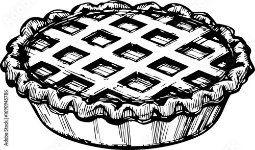 Delicious homemade pie recipe kitchen food photography cozy environment top view baking passion