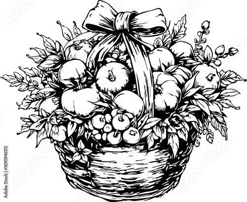 Harvesting fresh apples from a rustic basket in a sunlit kitchen vintage art warm atmosphere detailed perspective