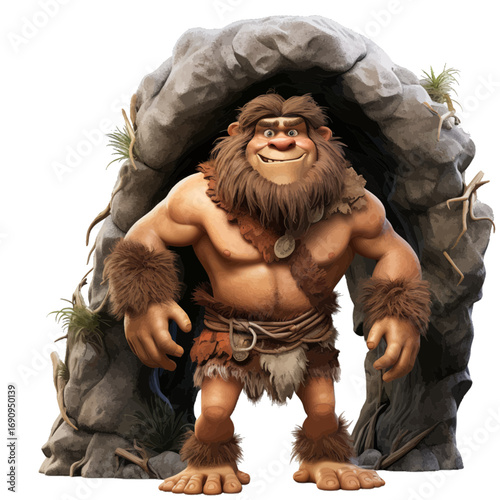 cave man in the cave