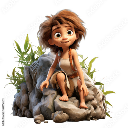 the cave girl in the jungle