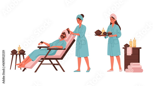 Relaxing spa experience with facials and treatments for well being and rejuvenation
