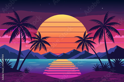 palm tree on the beach
