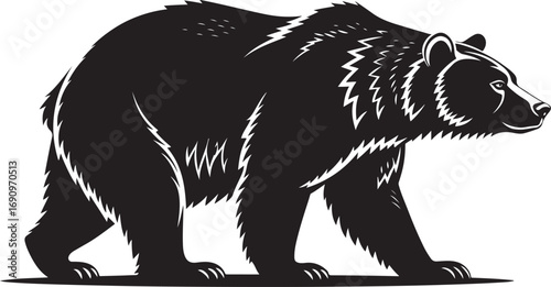 silhouette of a bear