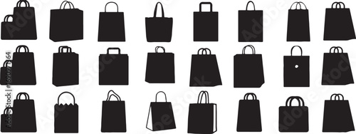 store, shopping, packaging., retail, background., category:, objects, bags, bag, black, shapes, sale, keywords:, packaging, tote, feature, description:, diverse, different, paper, white, commerce, pro