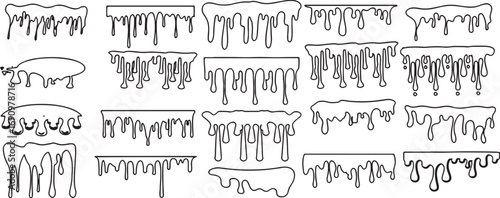 melts, flow, creative, border, keywords:, paint, melt, art, drip, shapes, shape, outline, fluid, liquid, irregular, vector, slime, texture, organic, sizes, water, set, illustration, design