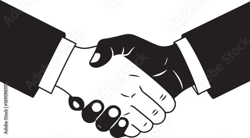 hands shaking symbolizing unity trust cooperation partnership agreement Diverse
