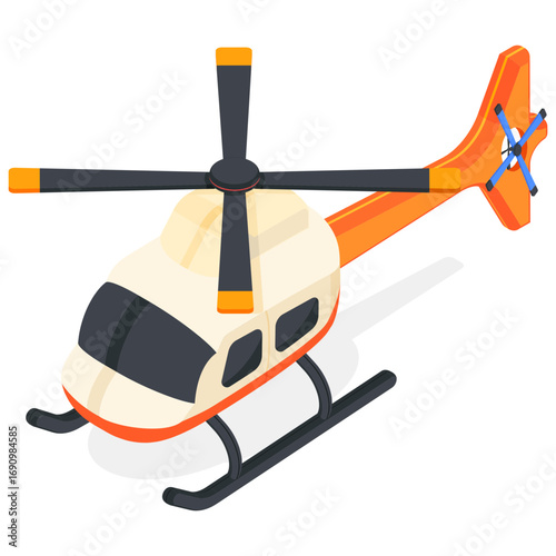 Isometric Helicopter Icon