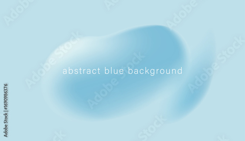 Abstract Blue Gradient Blob Background Vector | Soft Fluid Shape