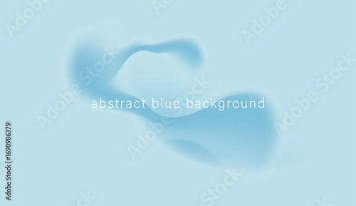 Abstract Blue Gradient Blob Background Vector | Soft Fluid Shape Isolated PNG