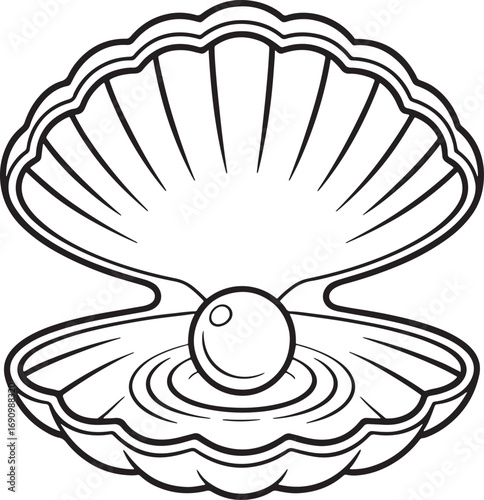 Open seashell reveals hidden gem inside with german inspirational text