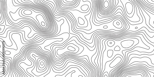 Topographic map pattern background vector. Abstract mountain terrain map background with abstract shape line texture. Wallpaper. banner