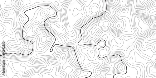 Topographic map lines background. Abstract vector illustration.