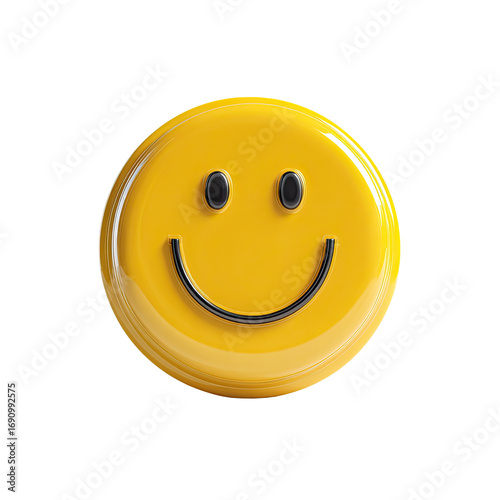 Glossy yellow smiley face emoticon (1)