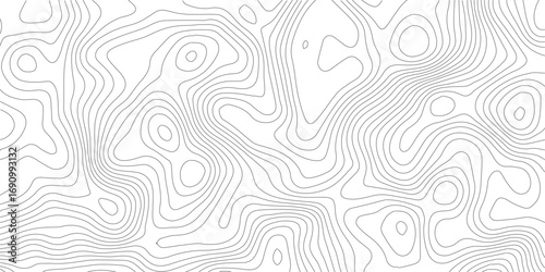 Topographic map lines background. Abstract vector illustration.