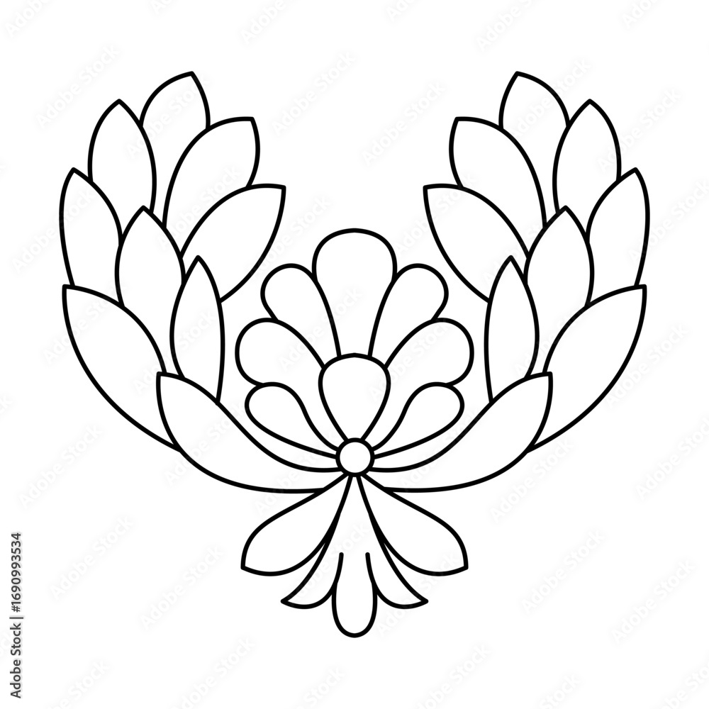 Fototapeta premium Gentle Bloom Pulse from Centered Mandala