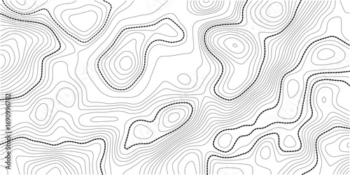 Abstract topographic map background Vector. 16.9 wallpaper design for fabric , packaging , web, geographic grid map vector illustration. White background