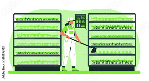 Vertical farming innovative agriculture sustainable food production cultivating crops indoors