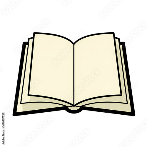 Open Book Icon: Perfect for Education & Publishing