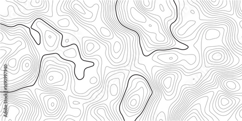 Vector geographic contour mounted map background. Abstract minimal The patter discovery vector topo map. creative discovery White wave grid stripe line map topography. Topographic map.