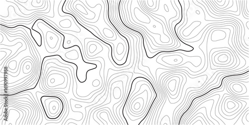 Vector geographic contour mounted map background. Abstract minimal The patter discovery vector topo map. creative discovery White wave grid stripe line map topography. Topographic map.