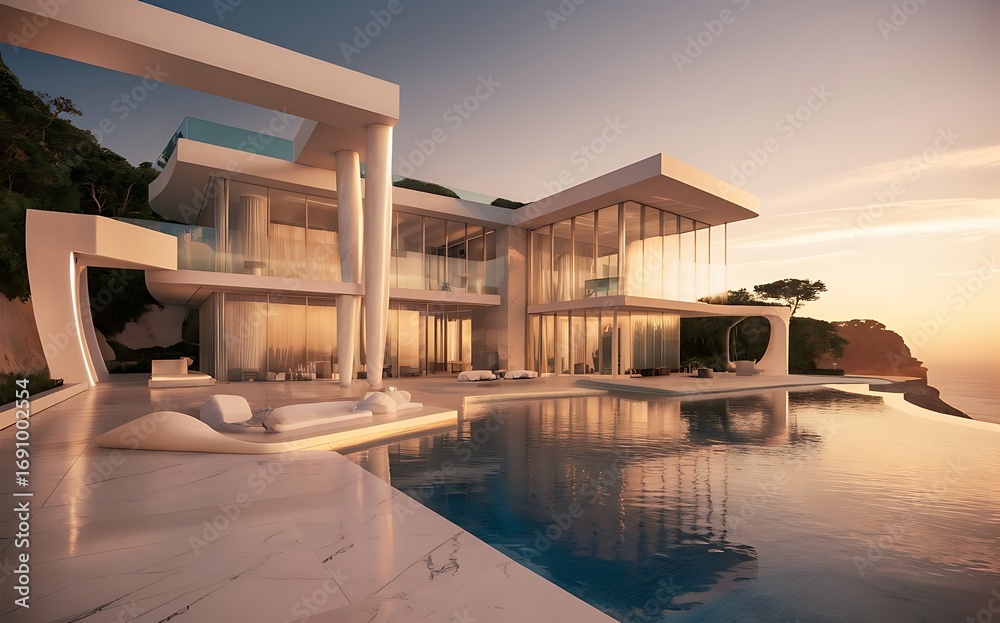 Fototapeta premium Luxury Architecture Aesthetic