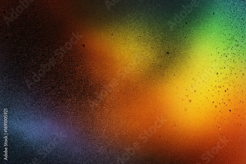 Abstract rainbow spray paint texture
