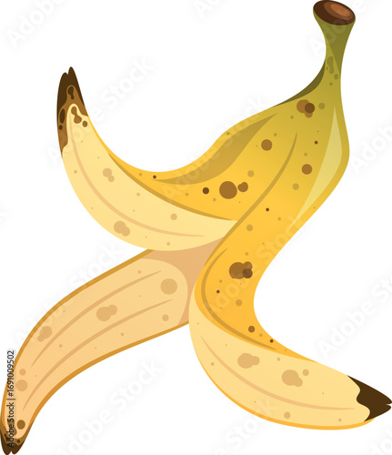 Banana skin tropical fruit waste