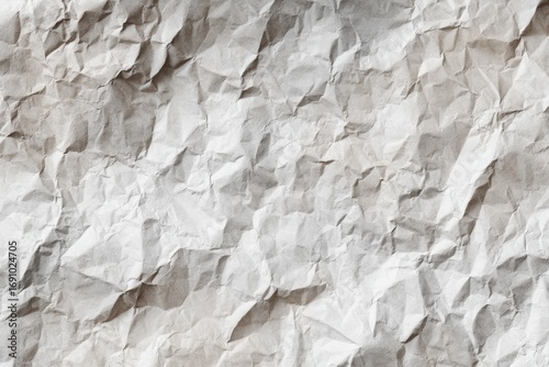 Crinkled white paper texture