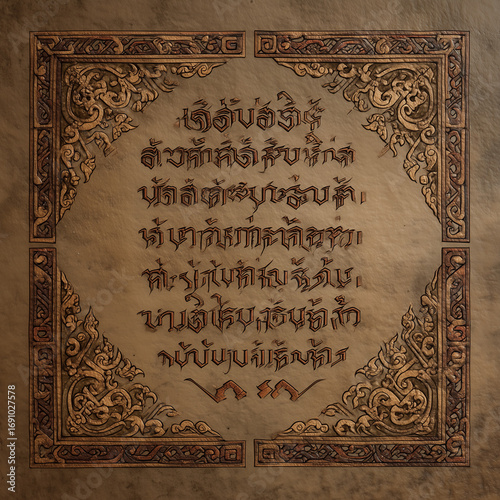 A piece of paper with a foreign language written on it